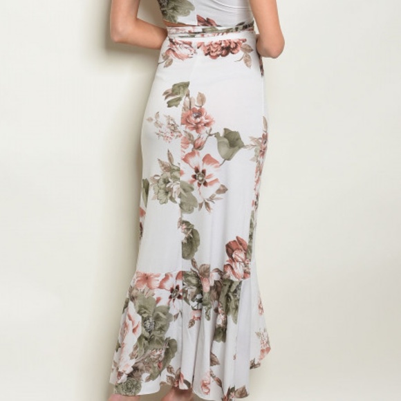 2 PIECE SKIRT & WRAP TOP SET - Picture 3 of 9